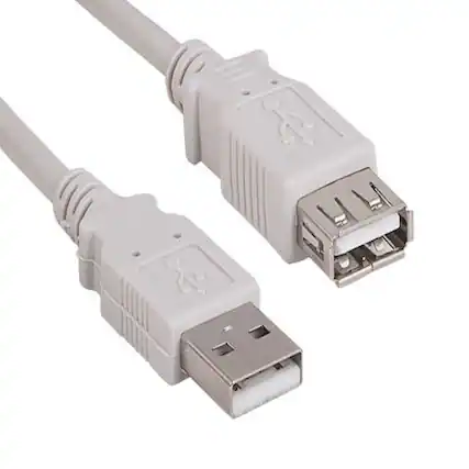 Front. Sanoxy - Sanoxy 10ft USB 2.0 A Male to A Female Extension Cable, White - White.