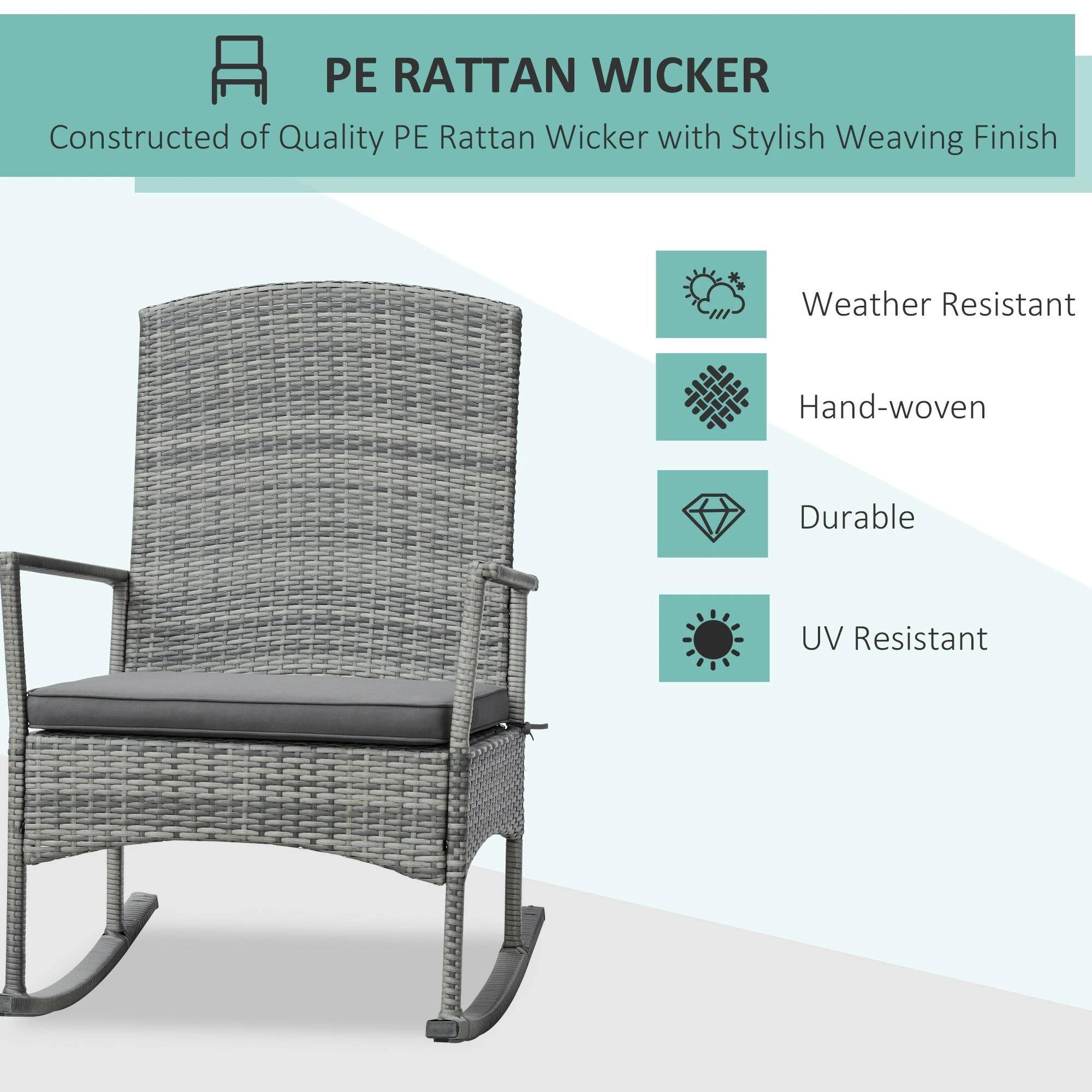 PE RATTAN WICKER  
Constructed of Quality PE Rattan Wicker with Stylish Weaving Finish  

- Weather Resistant  
- Hand-woven  
- Durable  
- UV Resistant