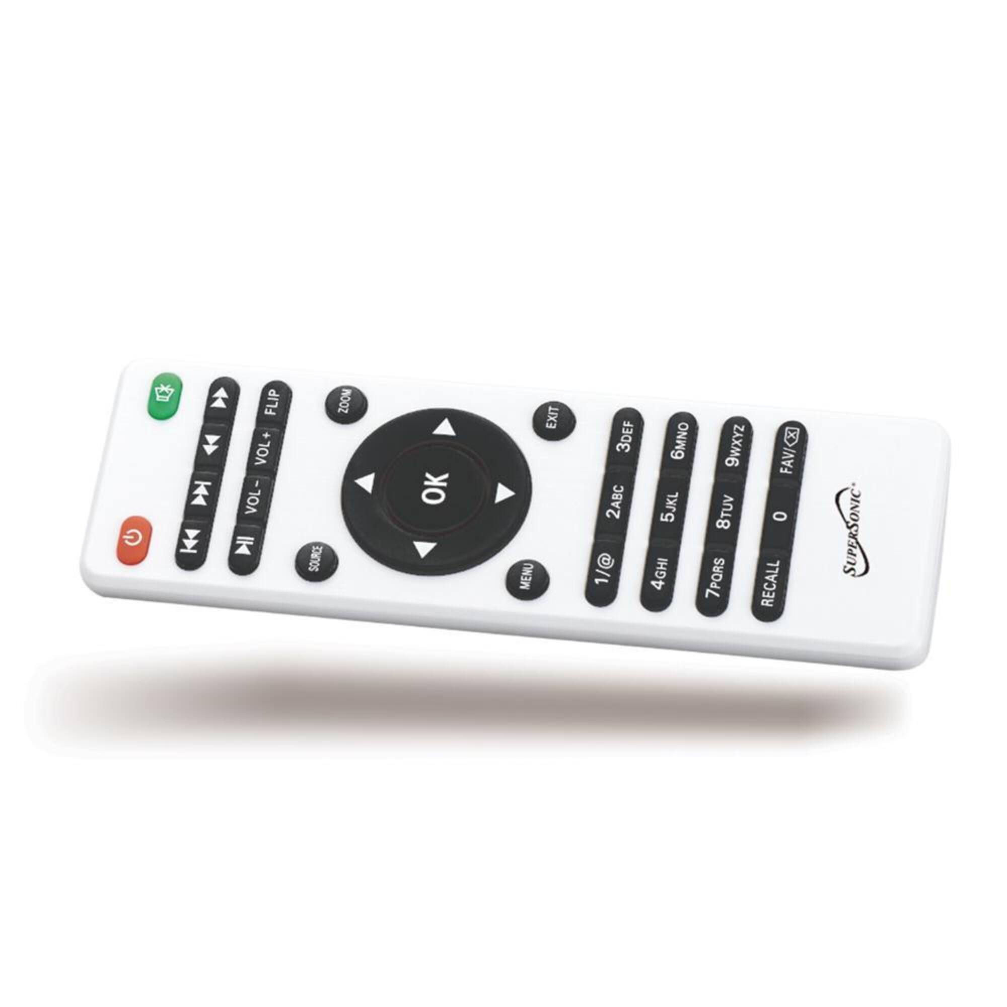 G L FLIP VOL+ VOL- SOURCE NOOZ OK EXIT MENU 3DEF 6MNO 9WXyz 2ABC 5JKL 8TUV 1/@ 4GHI 7PQRS FAV/CX 0 RECALL SUPERSONIC