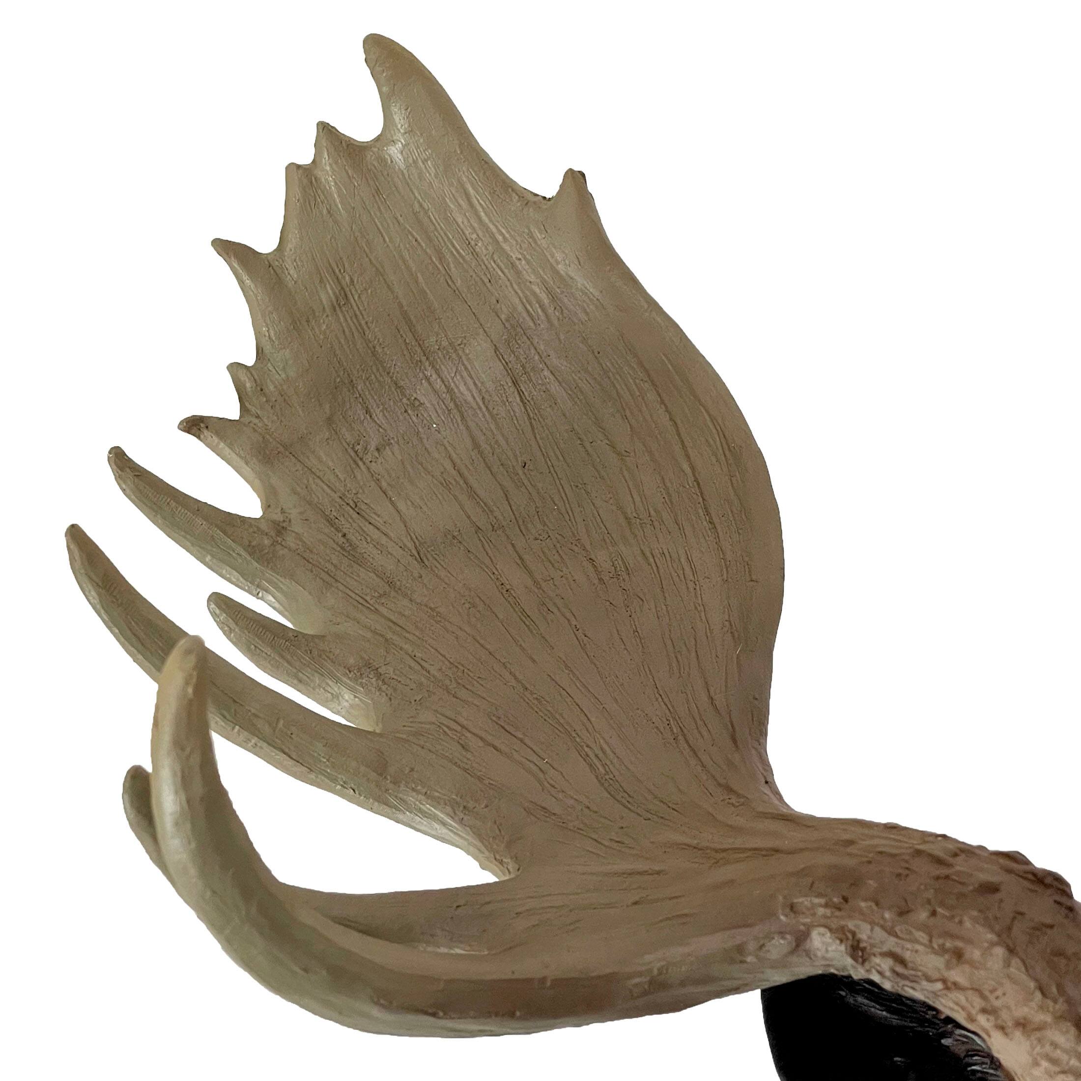 Zeckos Rustic Moose Head Bust Wall Sculpture 20x23in Cabin Lodge
