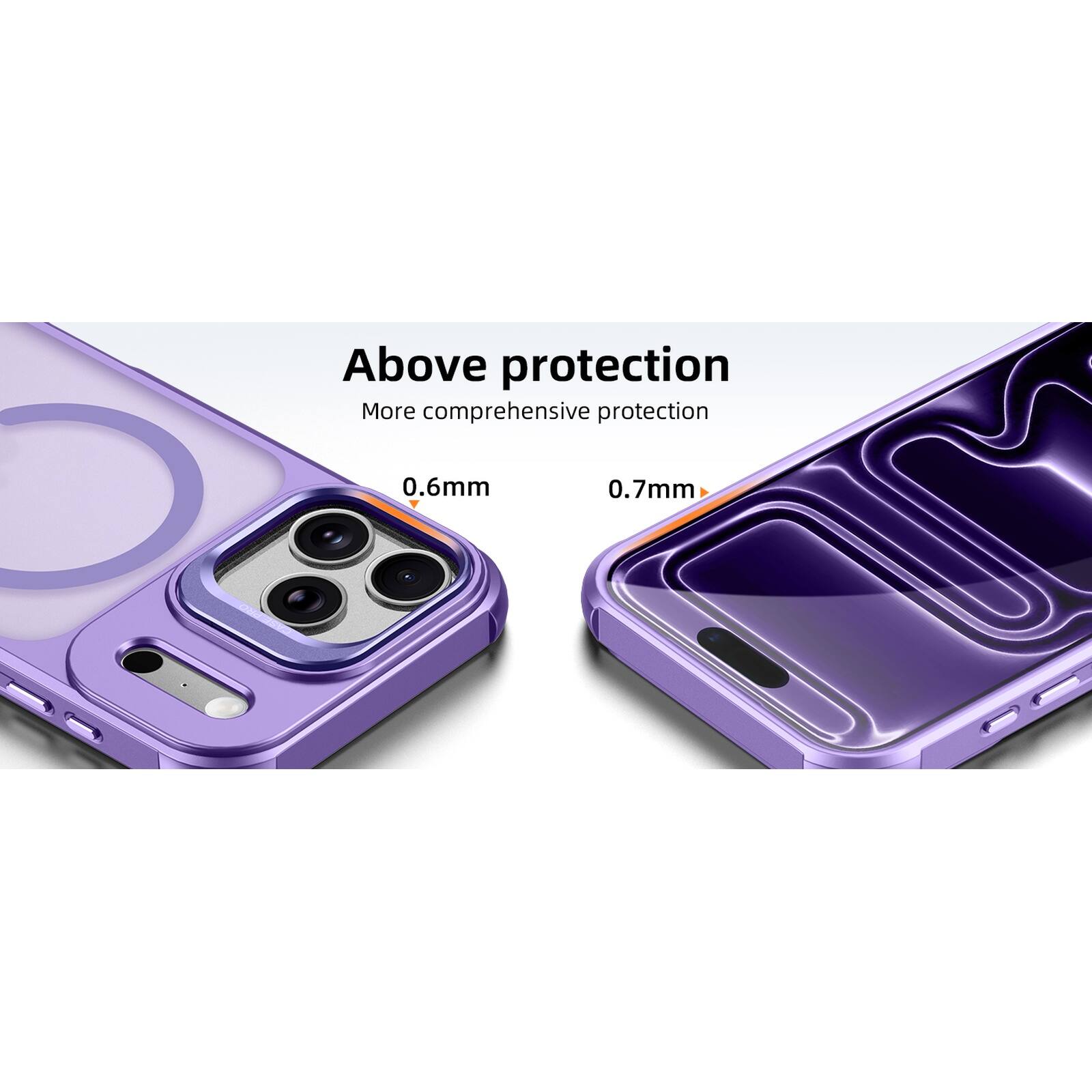 Above protection  
More comprehensive protection  
0.6mm  
0.7mm