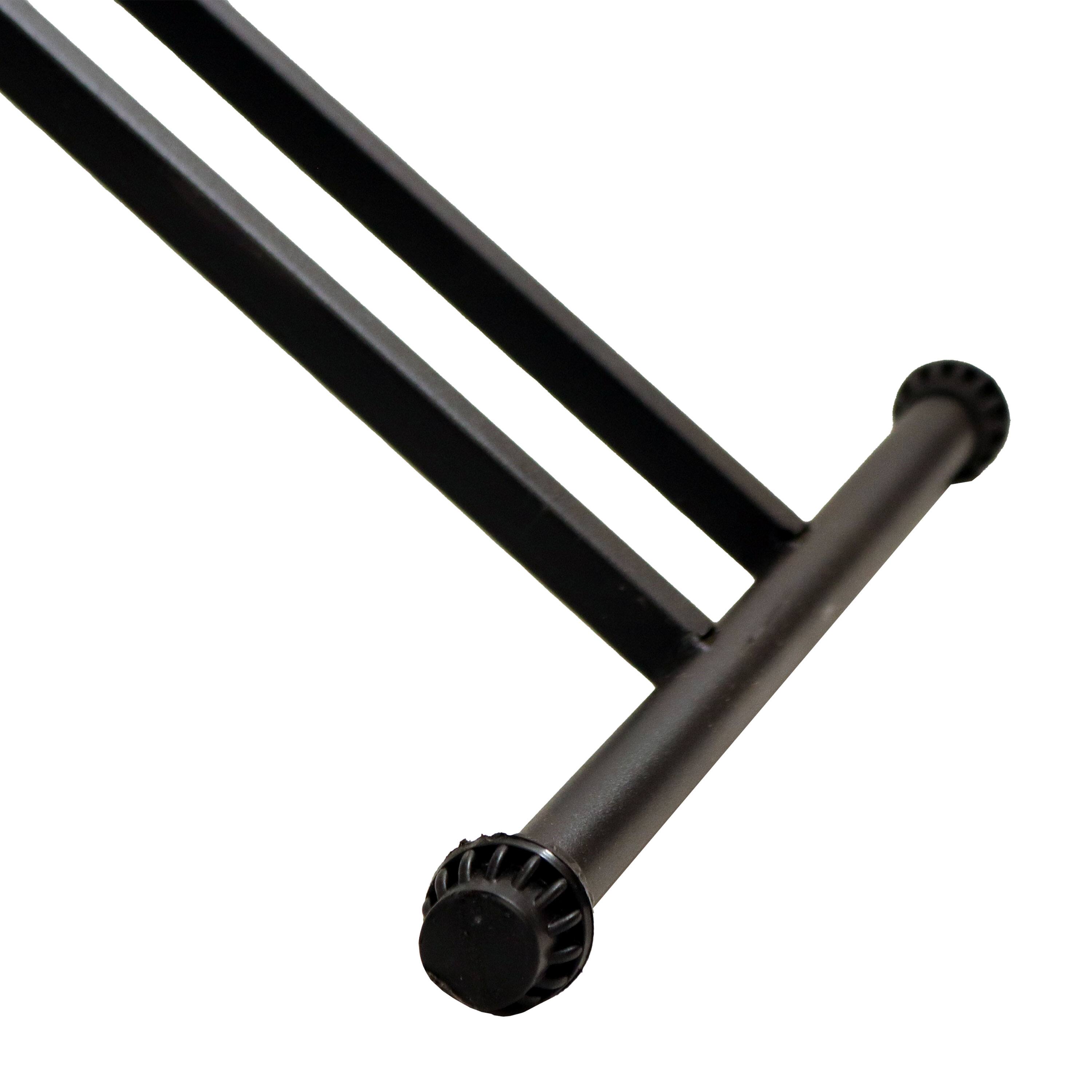 Alt View 10. Sunnydaze - Rectangular Plastic Top Adjustable Leg Patio Table - Gray.