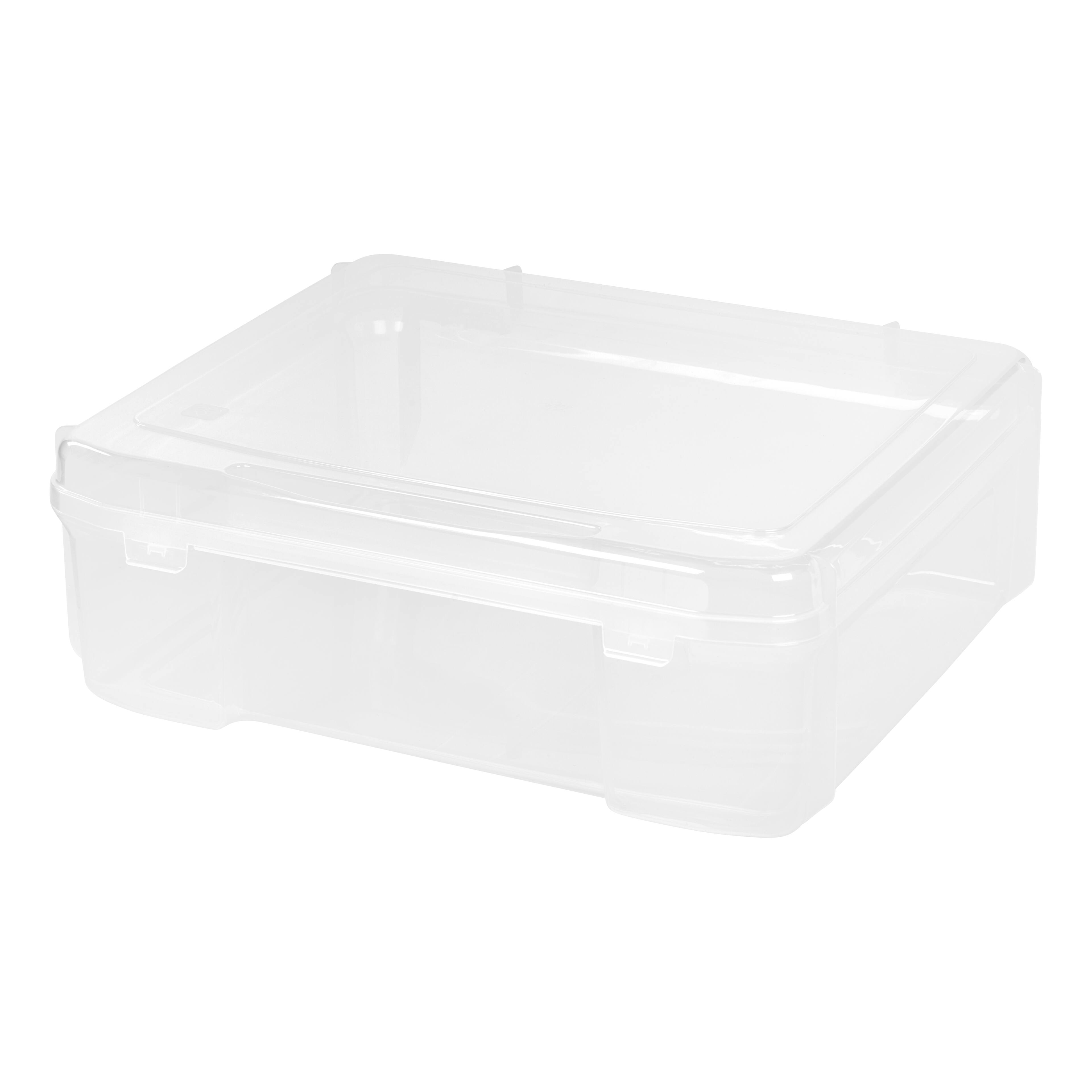 Front. IRIS USA - IRIS USA Paper Thick Portable Plastic Scrapbook Storage Snap Tight Cases.