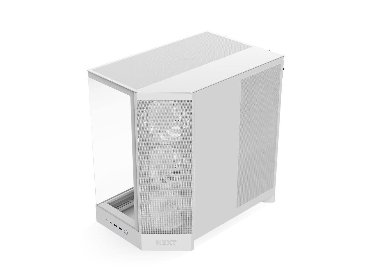Alt View 9. NZXT - NZXT CM-H92FW-R1 White SGCC / Tempered Glass Mid-Tower Case (Computer Cases - ATX Form) - White.