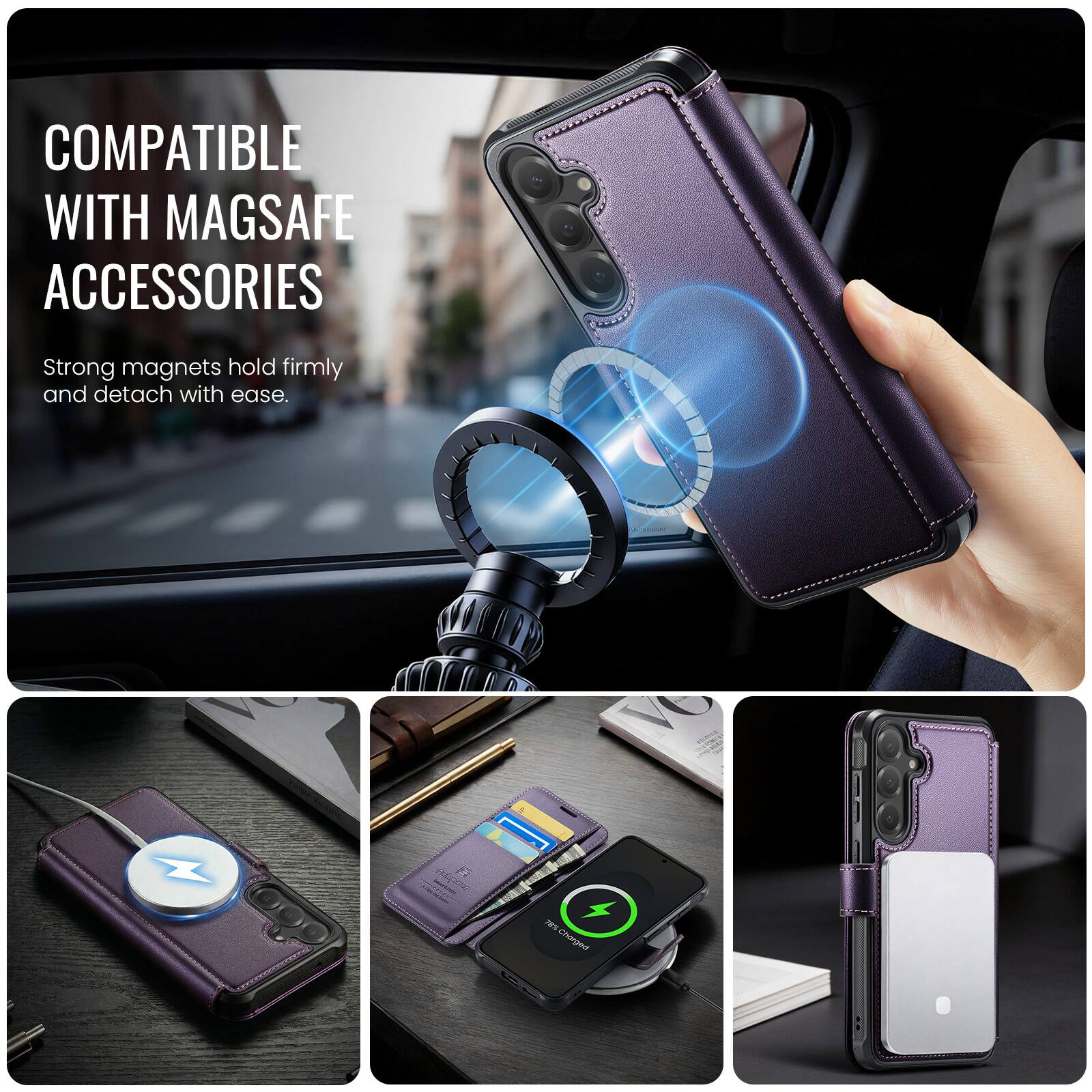 COMPATIBLE WITH MAGSAFE ACCESSORIES

Strong magnets hold firmly and detach with ease.