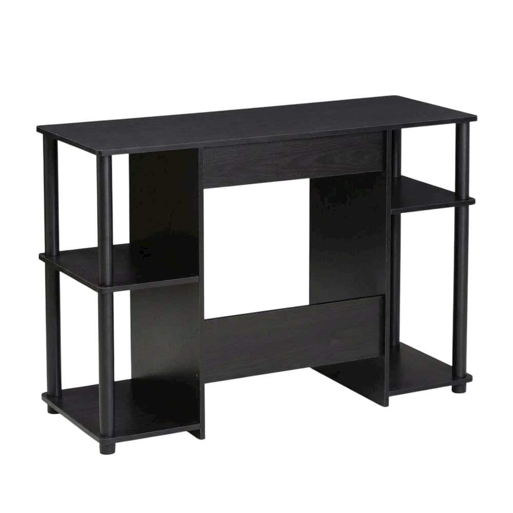BisonOffice - compact computer study desk with sturdy design and space-efficient layout - Black