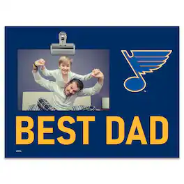 Fan Creations - St. Louis Blues 8" x 10.5" Briteline Best Dad Clip Frame - Multicolor
