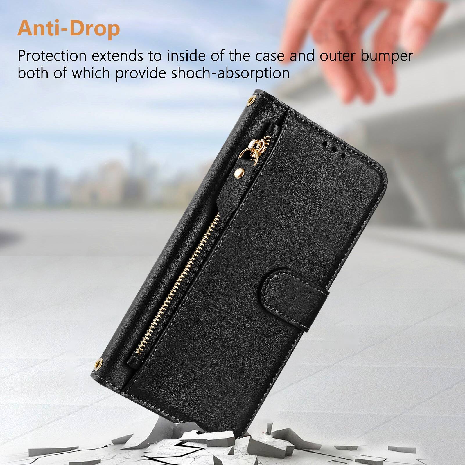 Anti-Drop Protection extends to inside of the case and outer bumper both of which provide shock-absorption