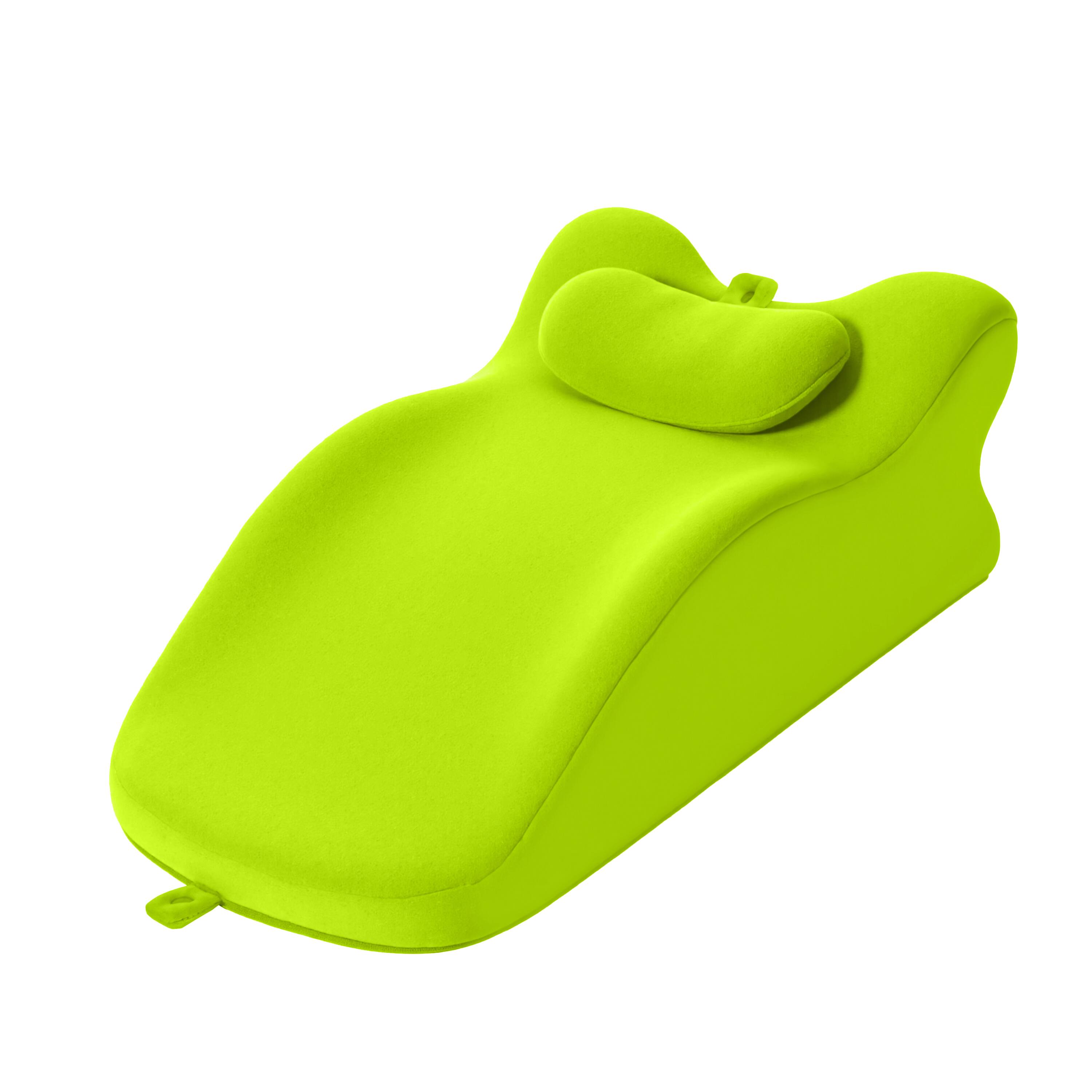 Alt View 3. Z-Edge - Foam Ergonomic Wedge Pillow, Prone Pillow for Sleeping, Reading Pillow for Bed, Ergonomic Support for Back Pain - Green.
