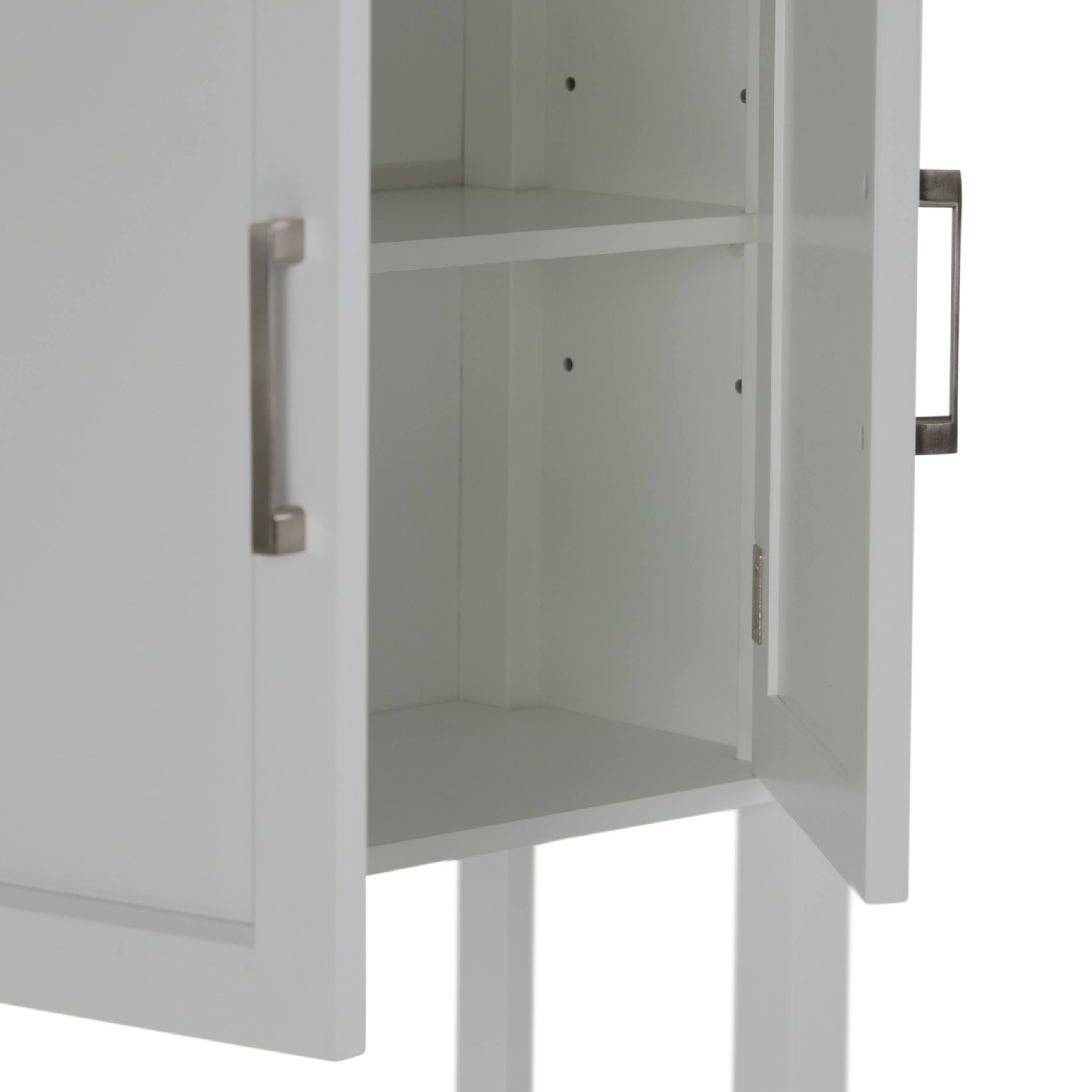 Alt View 2. Simpli Home - Avington 67 inch H x 26.8 inch W Space Saver Bath Cabinet in Pure White - Pure White.