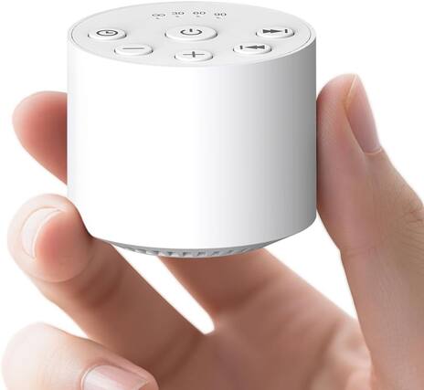 Front. FINEAK - White Noise Portable Sound Machines with 30 Soothing Sounds - White.