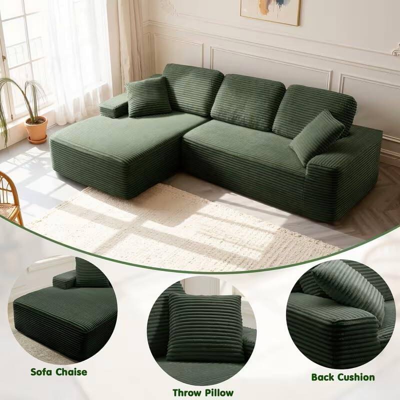 Sofa Chaise  
Throw Pillow  
Back Cushion