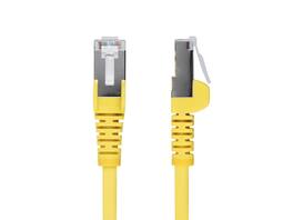 StarTech.com - StarTech 25ft Yellow Slim CAT6 Ethernet Cable, 100W PoE, UTP, LSZH, 28AWG, Slim RJ45 Patch Cord
