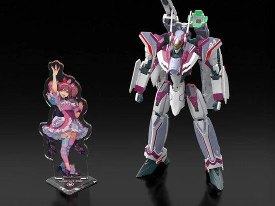 Angle. BANDAI NAMCO Entertainment - Gundam Bandai Hobby Macross Delta HG VF-31C Siegfried (Mirage Farina Jenius) 1/100 Scale Deluxe Model Kit Set.