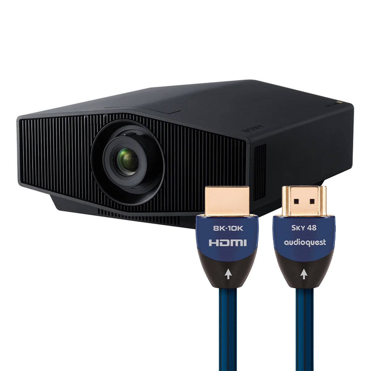 Sony - VPL-XW5100ES 4K Laser Projector with AudioQuest SKY 3m HDMI Cable - Black