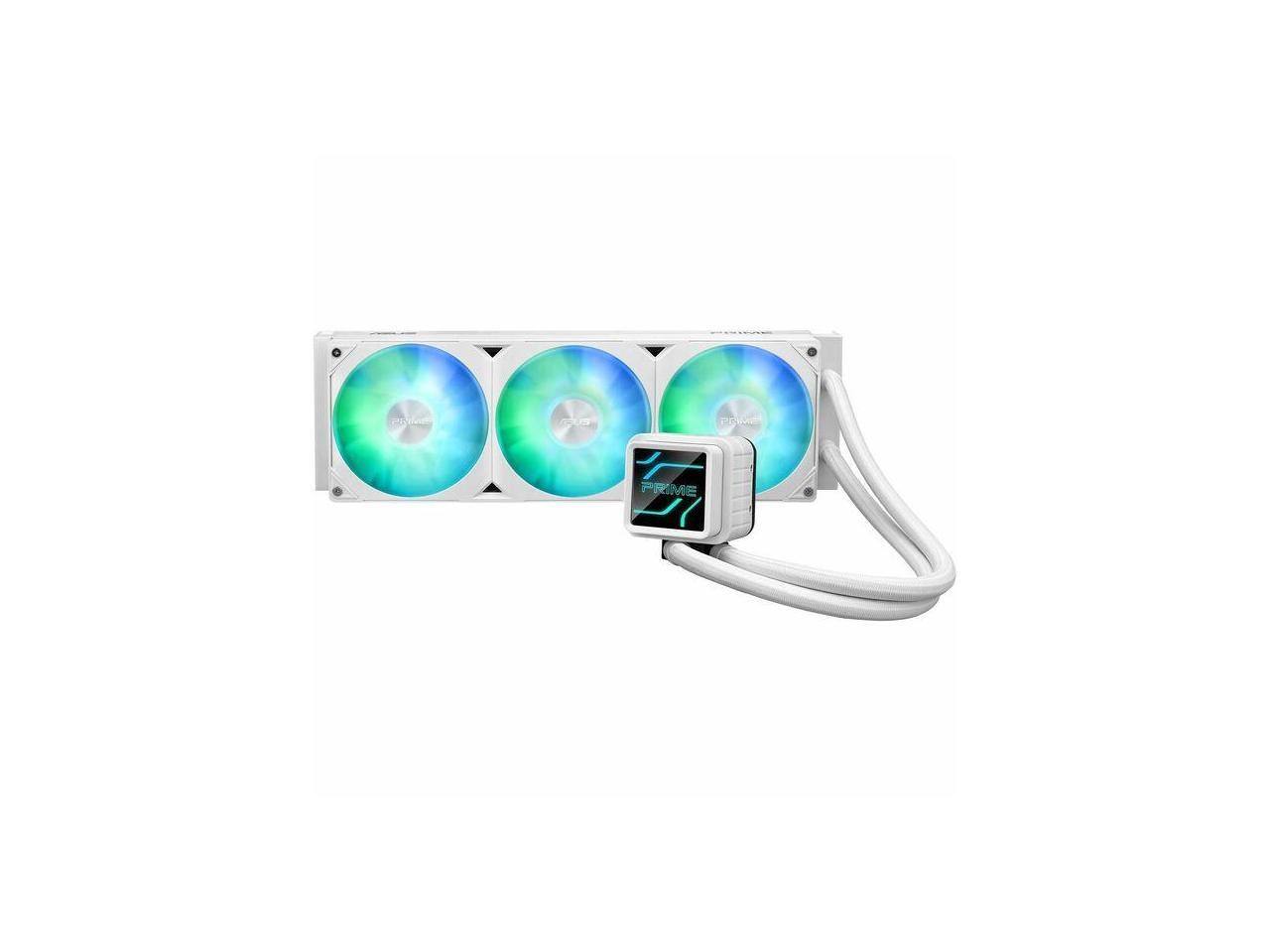 ASUS - Prime LC 360 ARGB 3 Fan Liquid Cooler (75.70 CFM, 2200 RPM, LGA-1851/17) - White