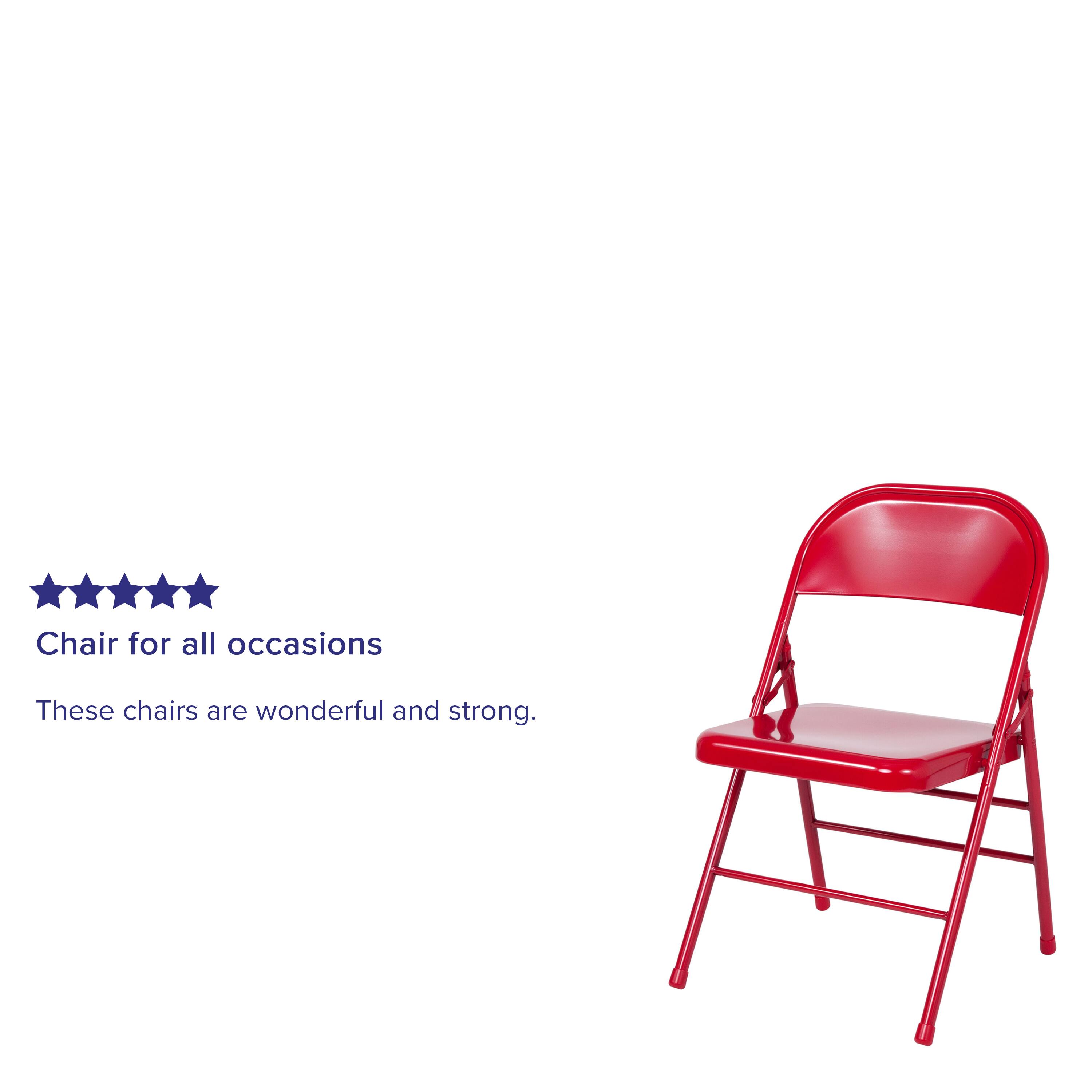Chair for all occasions  
These chairs are wonderful and strong.