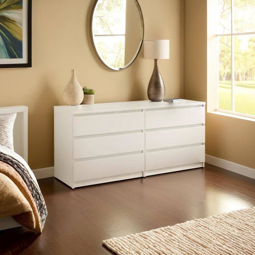 Alt View 1. FurniFact - Dresser for Bedroom – Modern Chest of Drawers with Spacious Storage – Stylish and Functional Dresser for Bedroom Clothes - White.