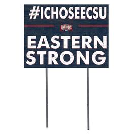 Jardine - Eastern Connecticut State Warriors 18" x 24" I Chose Yard Sign - Navy