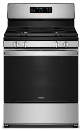 Whirlpool - 30-inch Gas Range with Crispy Mode and Griddle Zone - Stainless Steel