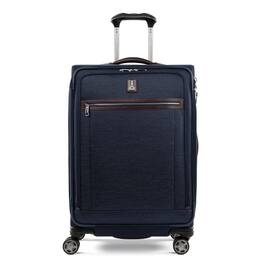 Travelpro - Platinum Elite Softside Expandable 25" Checked Spinner - True Navy Blue