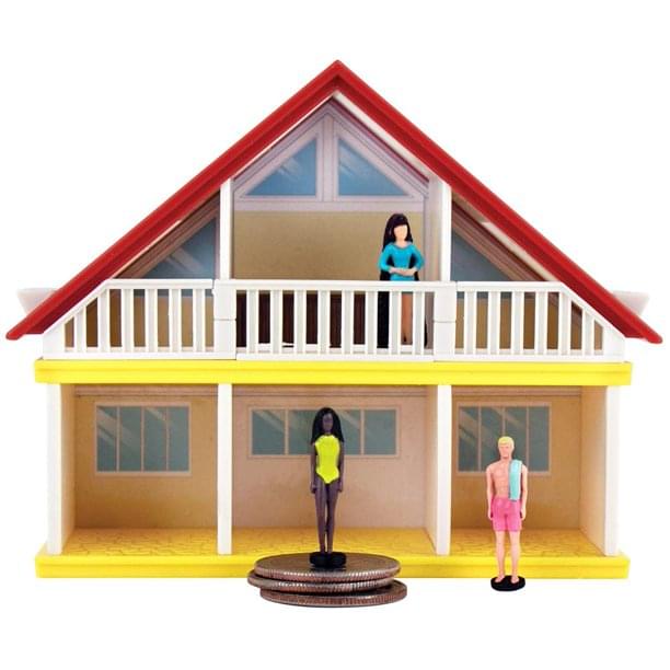 Alt View 2. Super Impulse - Worlds Smallest Barbie Malibu Dream House  | One Random - Pink.