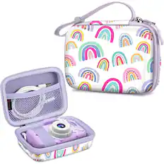 Front. Kitcheniva - Durable Camera Case For Fujifilm Instax Mini LiPlay Hybrid Instant Camera Protective Bag Dreamy Rainbow.