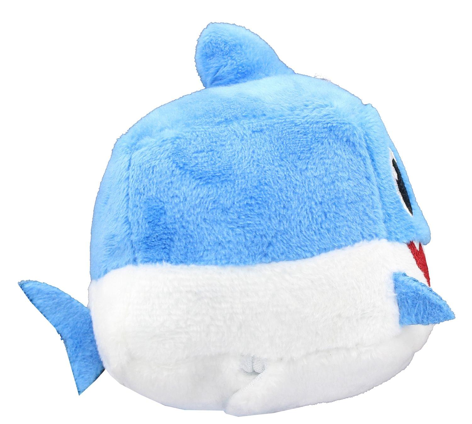 Alt View 1. WowWee - Pinkfong Shark Family 3 Inch Sound Cube Plush - Daddy Shark Blue.