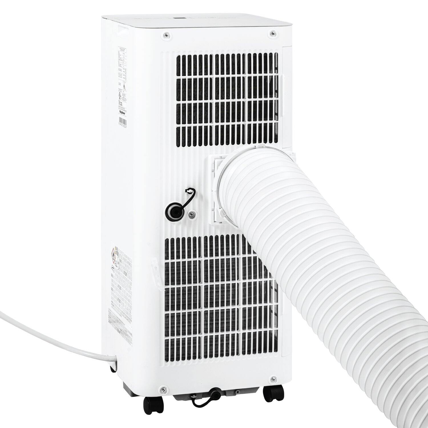 Alt View 16. Keystone - Keystone 5,000 BTU DOE/8,500 BTU ASHRAE 250 Sq. Ft. Portable Air Conditioner with Remote - White.