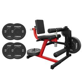Syedee - Adjustable Leg Extension Machine – Seat Leg Extension/Leg Curl, 5+28 Levels of Adjustment - Red