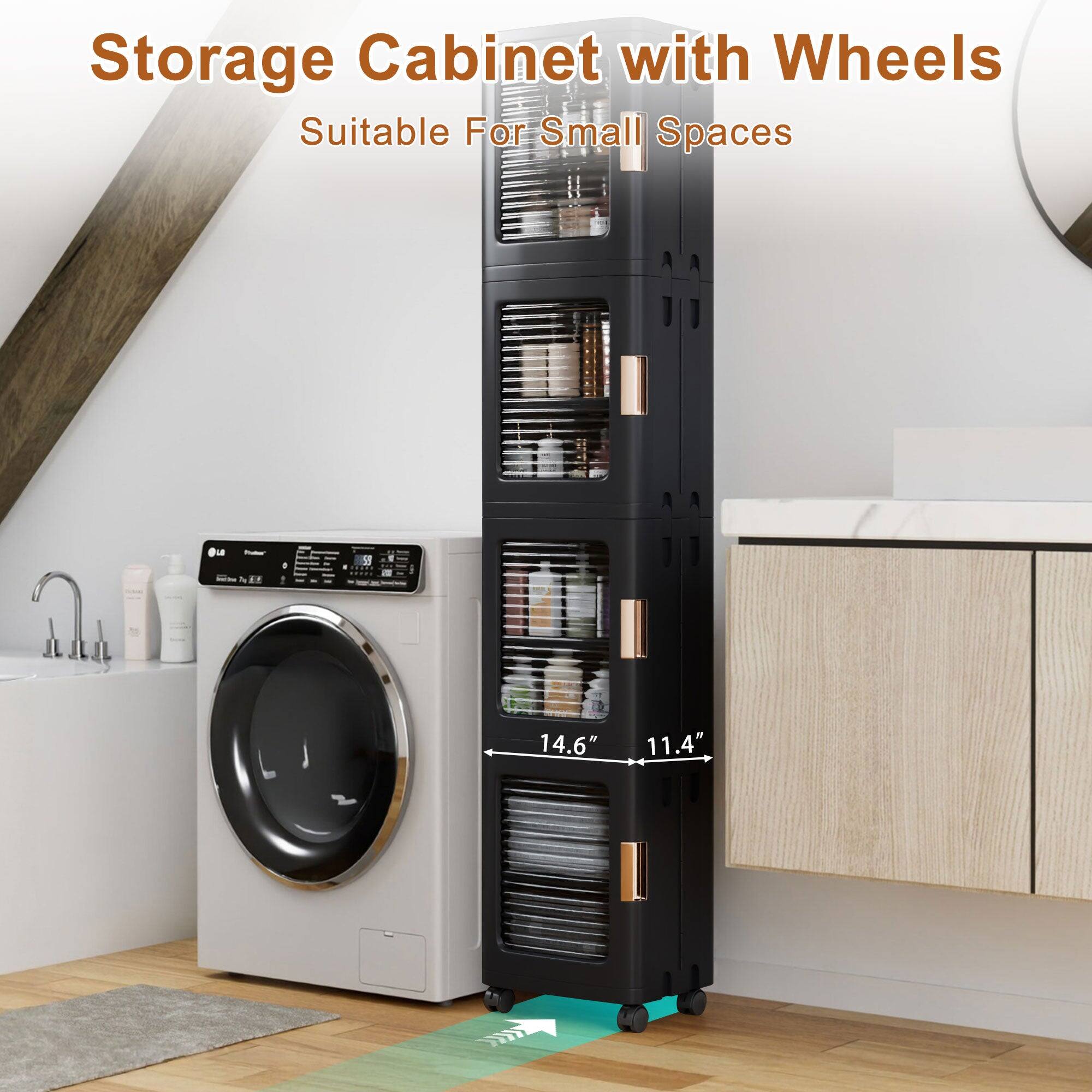 Storage Cabinet with Wheels  
Suitable For Small Spaces  

14.6" x 11.4"