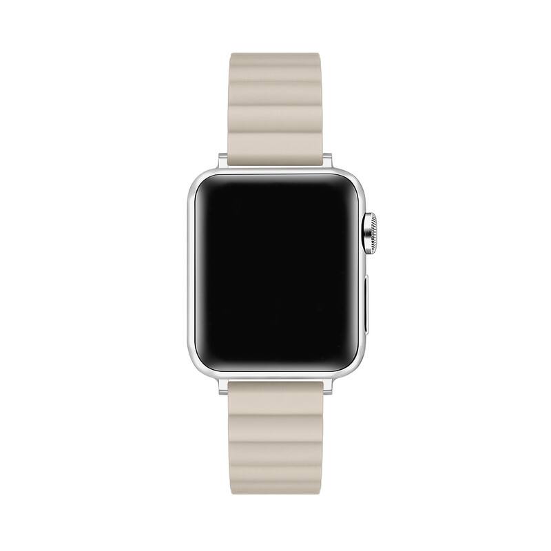 Back. Posh Tech - Magnetic Silicone Band for Apple Watch - Oatmilk.