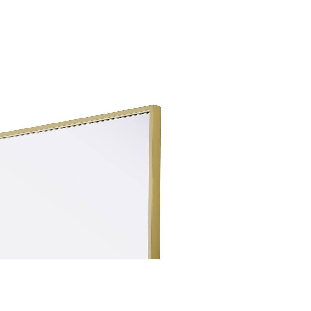 Alt View 8. Elegant Kitchen and Bath - Amoura 27X36 Pivot Mirror In Brass - Brass.