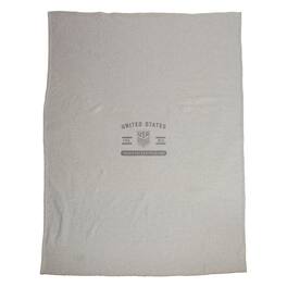 Logo Brands - USMNT 54'' x 84'' Sweatshirt Blanket - Oatmeal