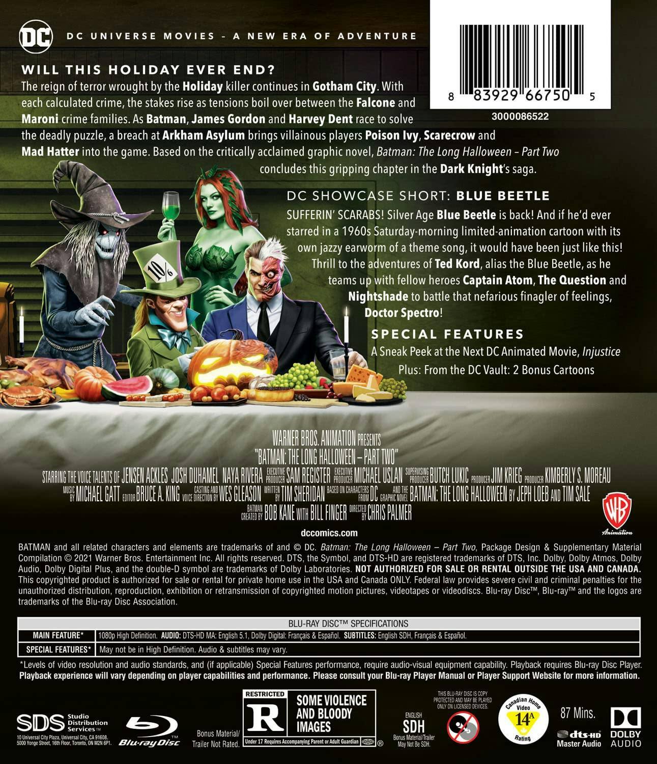 Back. Batman: The Long Halloween - Part Two [Blu-ray].