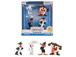 Set of 4 Diecast Figures "Looney Tunes" "Metalfigs" Series Die Cast Models by Jada
