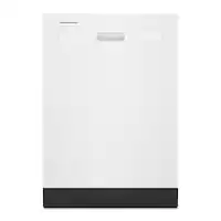 Whirlpool - Quiet Dishwasher with Boost Cycle and Pocket Handle - White - Front_Zoom