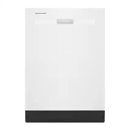 Front. Whirlpool - Whirlpool - Quiet Dishwasher with Boost Cycle and Pocket Handle - White - White.