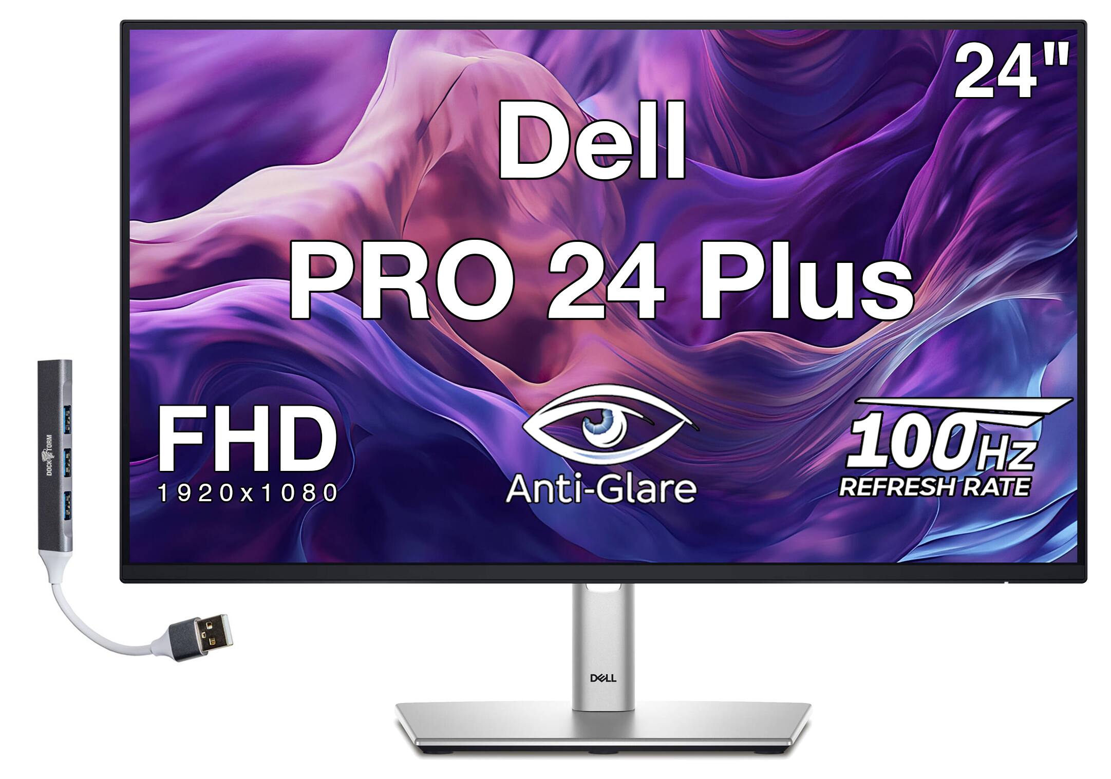 24" Dell PRO 24 Plus e DKR DOCK FHD 1920x1080 X Anti-Glare 100 Hz REFRESH RATE C DELL