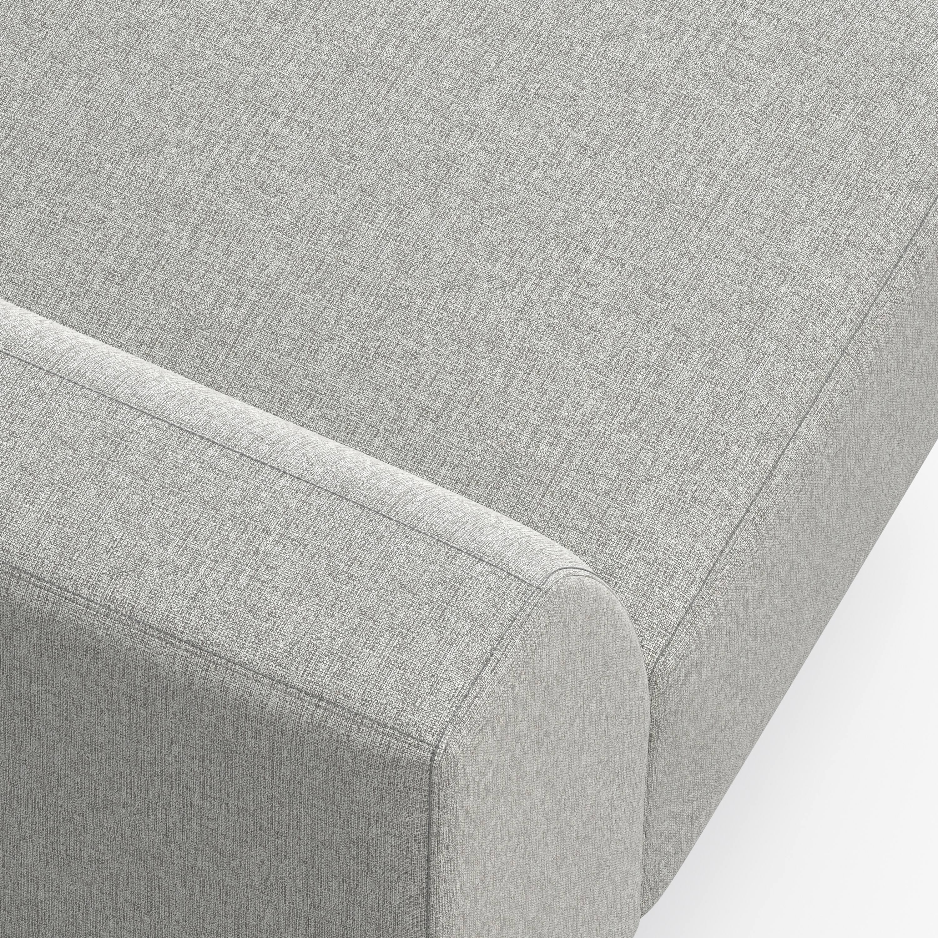 Alt View 5. Simpli Home - Rex Right-Arm Sofa Module in Tightly Woven Performance Fabric - Pale Grey.