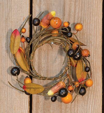 Front. BreeBe - Primitive Candy Corn Ring 2" - Multicolor.