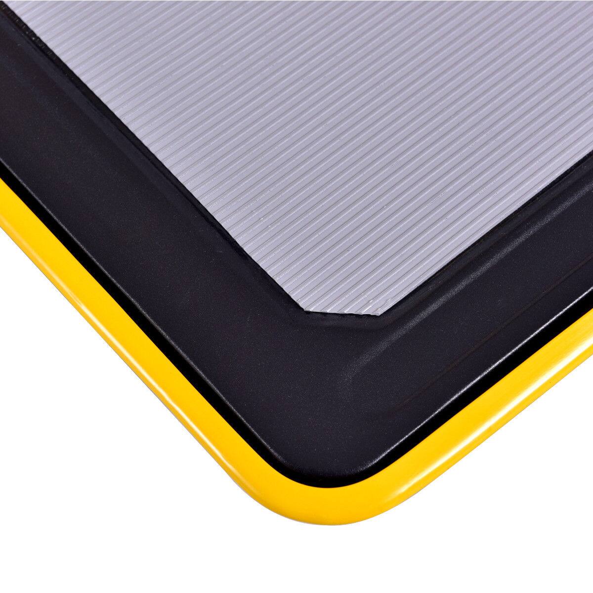 Alt View 17. Costway - 330lbs Folding Platform Cart Dolly Push Hand Truck Moving Warehouse Foldable - Grey/Yellow.