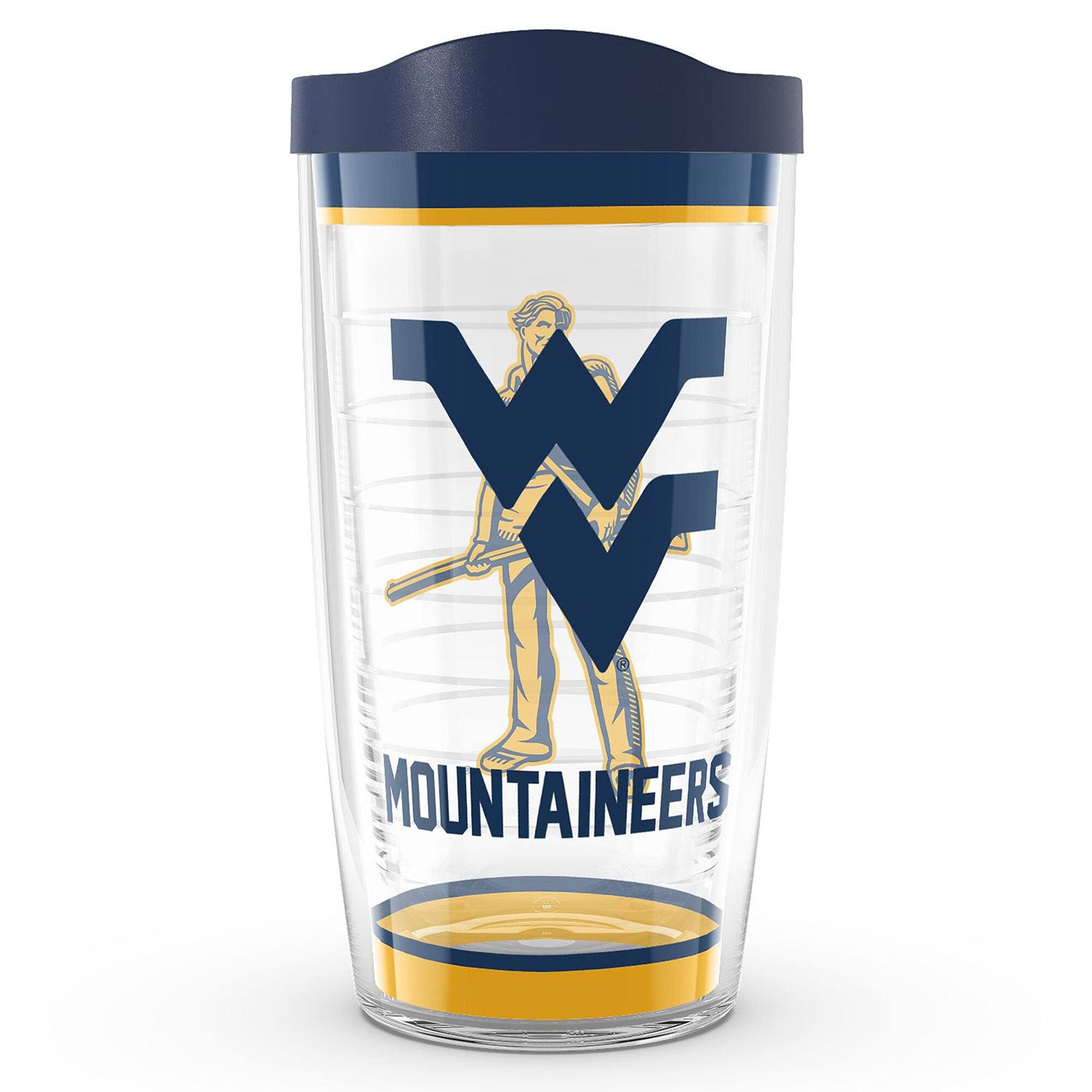 Front. Tervis - West Virginia Mountaineers 16oz. Tradition Classic Tumbler - Multicolor.