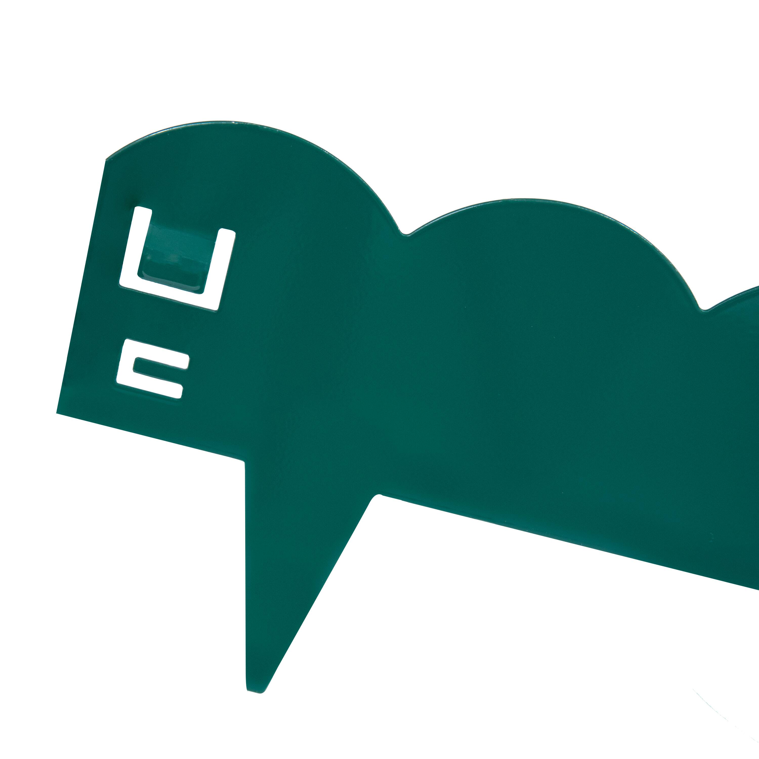 Alt View 10. Sunnydaze - 5-Piece Steel Scalloped Garden Edging Border - 41.75" - Green.