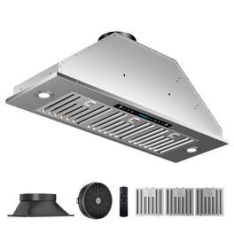 ZJKLA - 36 inches - Convertible - Range Hood Insert - Stainless Steel