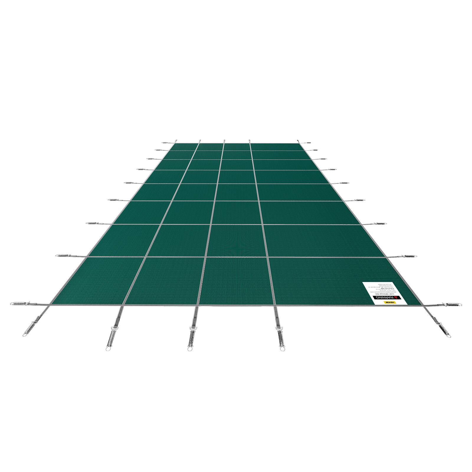 Alt View 5. VEVOR - Pool Safety Cover Fits 16x40ft Rectangle Inground Pools, Safety Pool Cover with Drainage Holes, Mesh Pool Cover - Green.