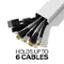 Holds up to 6 cables.