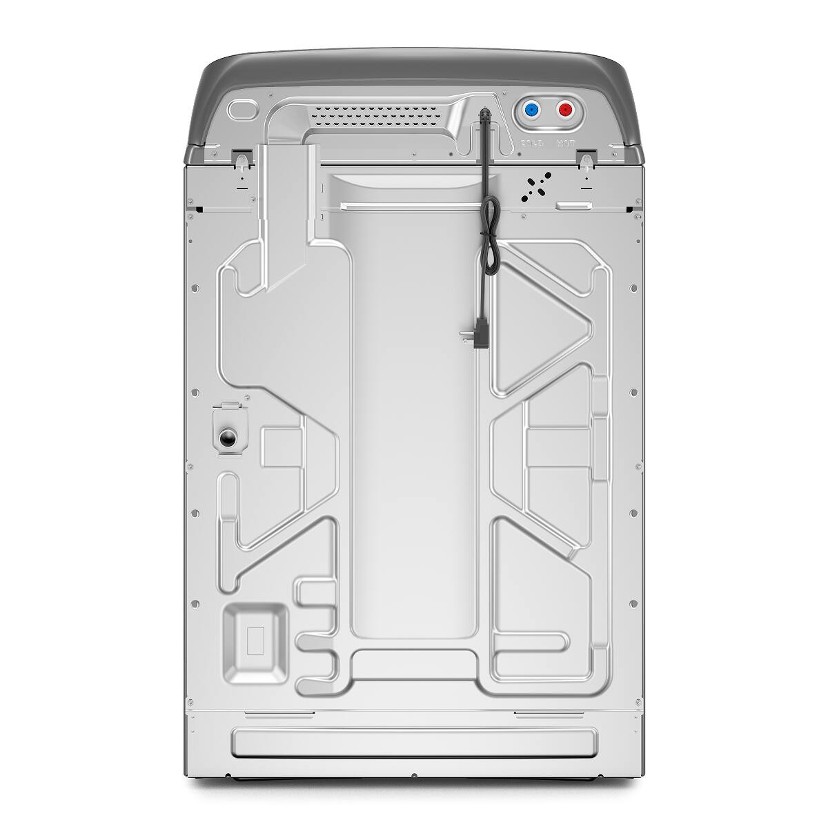 Alt View 8. Maytag - Maytag - 5.3 Cu. Ft. High Efficiency Smart Top Load Washer with Extra Power Button - Metallic Slate - Metallic Slate.