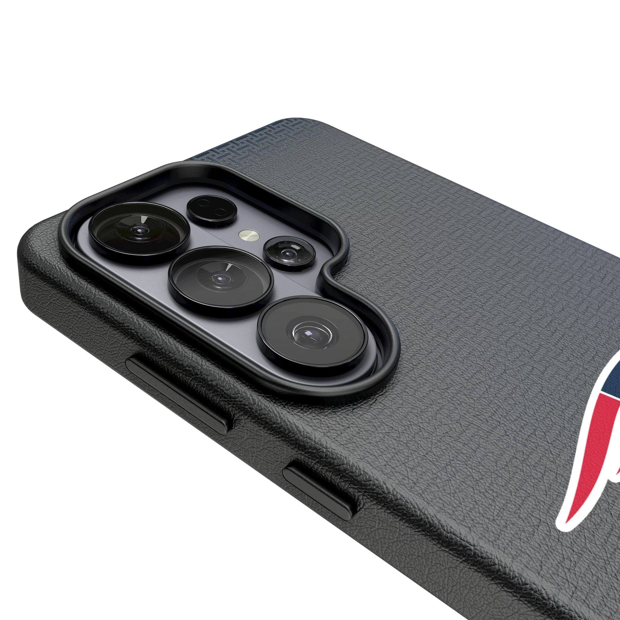 Alt View 2. Keyscaper - Linen Galaxy Magnetic Bump Case - S24 Ultra - Black.
