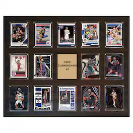 C&I Collectibles - Cade Cunningham Detroit Pistons 16" x 20" Trading Card Plaque - Multicolor